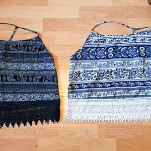 (2) LA Hearts Tank tops size Large